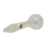 4" Mirrored Electroplated Screen Bowl Glass Pipe