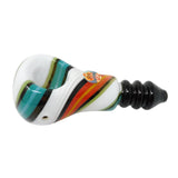 4" Color Light Bulb Glass Pipe