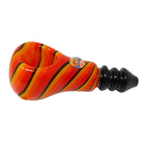 4" Color Light Bulb Glass Pipe