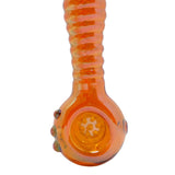 4" Mirrored Electroplated Screen Bowl Glass Pipe