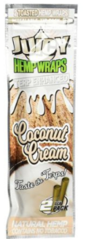 Juicy Terp Enhanced Hemp Wraps - Coconut Cream
