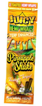 Juicy Terp Enhanced Hemp Wraps - Pineapple Shake