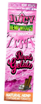 Juicy Terp Enhanced Hemp Wraps - Purple Gelato