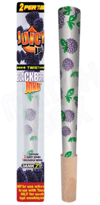 Juicy Jay's Cones w/ Wood Tip - Blackberry Jones