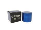 Grind Eeze 4 Part Zinc Grinder - Blue - Assorted Sizes Herb Grinder Online Smoke Shop Online Head Shop