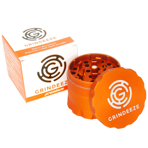 Grind Eeze Premium Aluminum Grinder - Orange