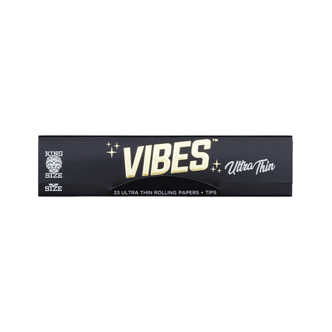 Vibes Ultra Thin Papers - King Size Slim + Tips