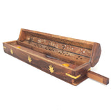 Coffin Incense Burner - Gold Leaf