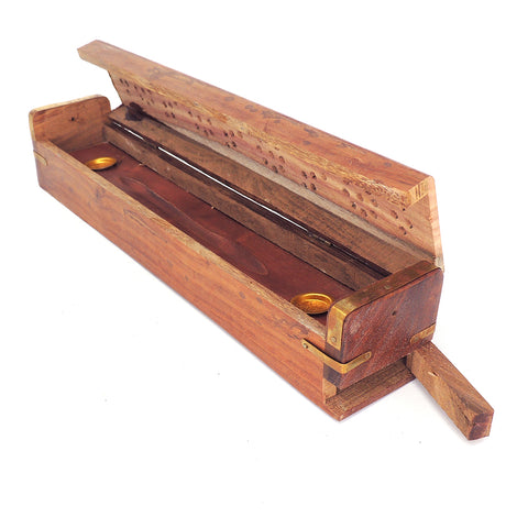 Coffin Incense Burner - Rosewood