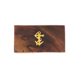 Carved Wooden Keepsake Box - 6" Telescope with Brass Inlay