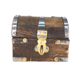 Carved Wood Keepsake Chest - Antique Old World