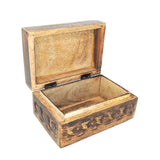 Carved Wooden Keepsake Box - Celtic Cross