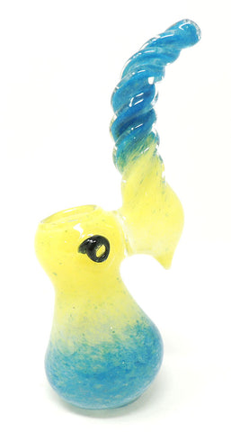Hand Eeze 6" Twisted Frit Bubbler - Yellow