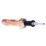 2426 10mm Fumed Mushroom Glass Nectar Straw