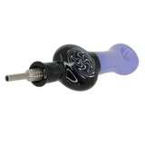 #2435 10mm Slime Donut with Black Wig Wag Glass Nectar Straw