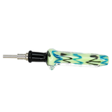 #2441 10mm Color Zig Zag Glass Nectar Straw
