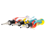 #2447 10mm Rasta Glass Nectar Straw