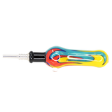 #2447 10mm Rasta Glass Nectar Straw