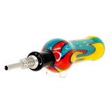 #2447 10mm Rasta Glass Nectar Straw