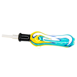 #2447 10mm Rasta Glass Nectar Straw