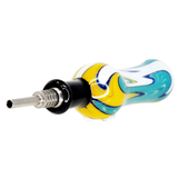 #2447 10mm Rasta Glass Nectar Straw