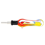 #2447 10mm Rasta Glass Nectar Straw