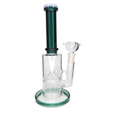 10" Cone Percolator Water Pipe - Green
