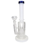 10" Cone Percolator Water Pipe - White