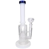 10" Cone Percolator Water Pipe - White