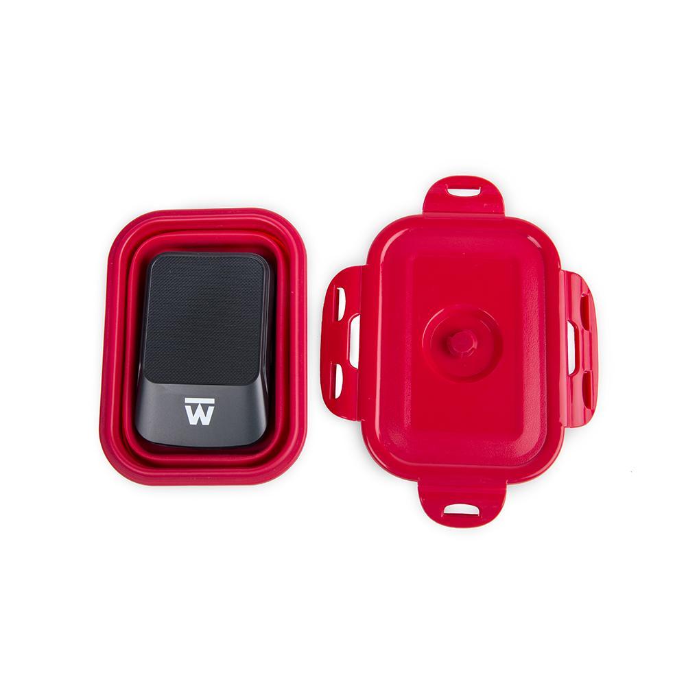 Truweigh Mini Crimson Collapsible Bowl Digital Scale - 100g x 0.01g