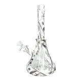 10" Printed Silicone Water Pipe with Glass Sides - Benjis