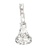 10" Printed Silicone Water Pipe with Glass Sides - Benjis