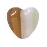 Onyx Pipe - Heart Smoke Stone - Brown