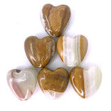 Onyx Pipe - Heart Smoke Stone - Brown