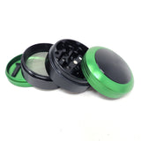 4 part Aluminum Grinder Herb Grinder Online Smoke Shop Online Head Shop Green