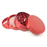 2in/50mm 4 part Zinc Grinder Herb Grinder Online Smoke Shop Online Head Shop Red Herb Grinder