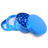 2in/50mm 4 part Zinc Grinder Herb Grinder Online Smoke Shop Online Head Shop Blue Herb Grinder