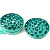 2in/50mm 4 part Zinc Grinder Herb Grinder Online Smoke Shop Online Head Shop Green Herb Grinder Diamond Teeth