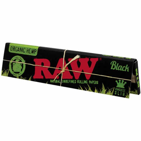 Raw Black Organic King Size Slim Rolling Papers