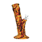 9.5" Printed Slanted Silicone Water Pipe - Assorted Designs!