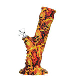 9.5" Printed Slanted Silicone Water Pipe - Assorted Designs!