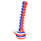 10" Expanding Neck Silicone Beaker Water Pipe - Red