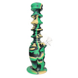 7.5" Expanding Neck Silicone Skull Water Pipe - Camo