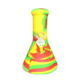 8" Silicone Beaker Water Pipe - Rasta