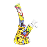6.5" Printed Curved Neck Beaker Water Pipe - Urban Tag