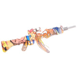 6.5" AK47 Printed Silicone Nectar Collector - Peach