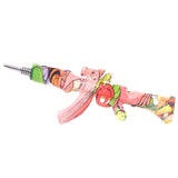 6.5" AK47 Printed Silicone Nectar Collector - Peach