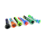 3.5" Silicone/Glass Hybrid Wide Chillum - Assorted Colors!