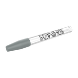 White Rhino Quartz Dab Straw with Silicone Cap