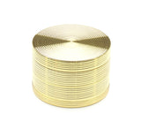 63mm Thread Grinder - 4 Part Herb Grinder Online Smoke Shop Online Head Shop Gold Herb Grinder